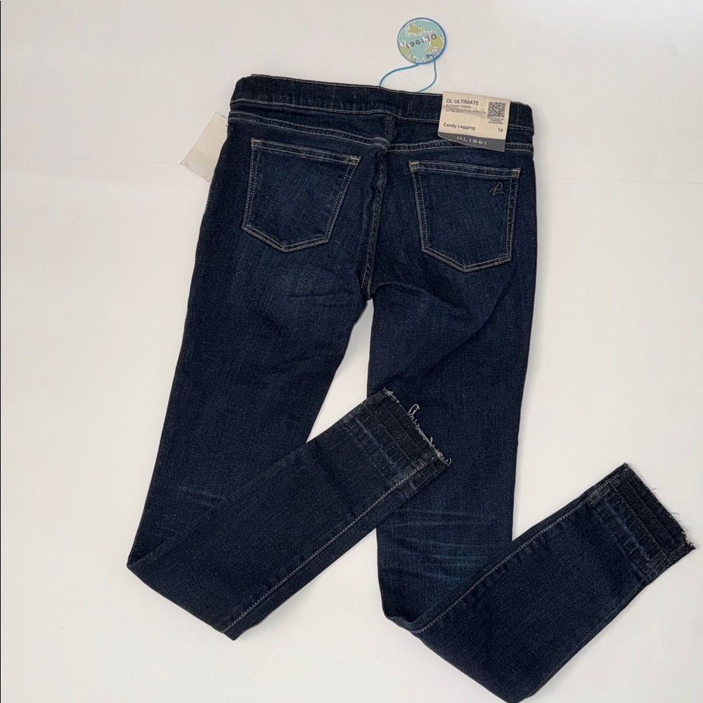 DL1961 Candy Jeans Legging dark wash Elastic Waistband Pull On Stretchy Teen NWT